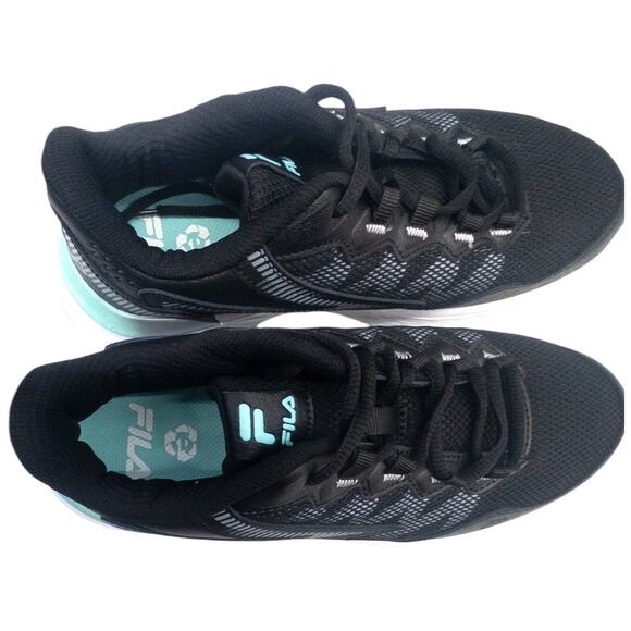 Fila SUSPENSE SNEAKERS TRAIL RUNNING SHOES GRAY BLACK AQUA WOMEN'S 7.5 - Picture 2 of 7